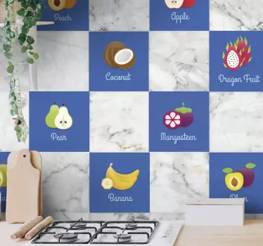 Ovoce kuchyňská nálepka - TenStickers