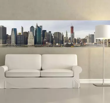 Nálepka panoramatu manhattanu - TenStickers