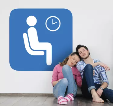 Nálepka podepsat čekárna - TenStickers