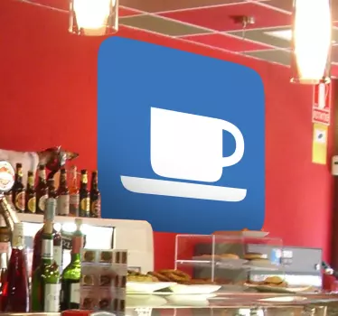 Nálepka podepsat kavárna - TenStickers
