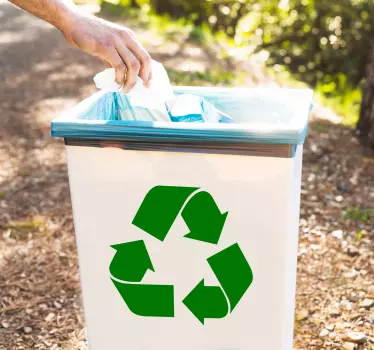 Nálepka recyklačního koše - TenStickers