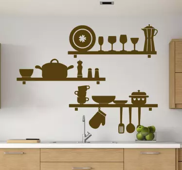 Nálepka různé kuchyňské nástroje příbory - TenStickers