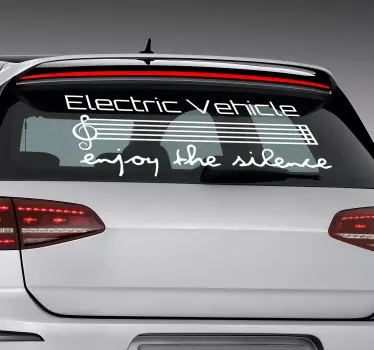 Nálepka s elektromobilem - TenStickers