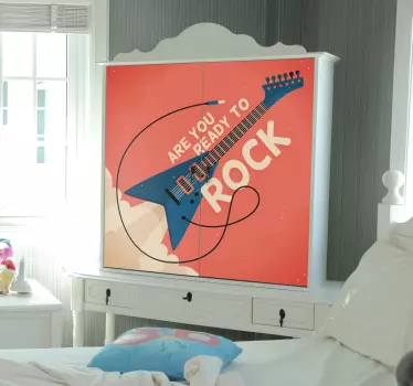 Nálepka s nábytkem z rockové hvězdy - TenStickers