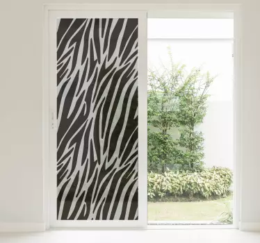 Nálepka s oknem pro tisk zebra - TenStickers