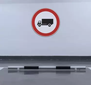 Nálepka s varovným signálem pro nákladní automobil - TenStickers