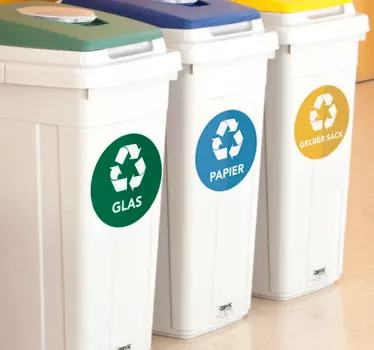 Nálepka separace odpadu - TenStickers