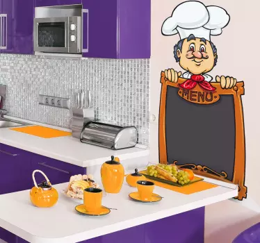 Nálepka speciální nabídky šéfkuchaře - TenStickers