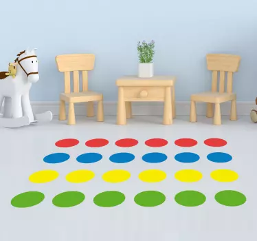 Nálepka twister game floor - TenStickers