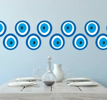 Nálepka zla oko talisman hranice - TenStickers