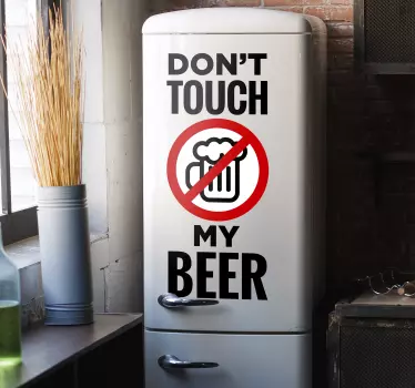 Nedotýkejte se pivní ledničky - TenStickers
