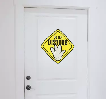 Nenarušujte nálepku na skleněné dveře - TenStickers