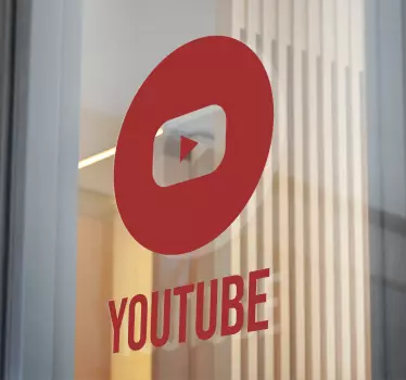 Obtisk okna s logem youtube - TenStickers