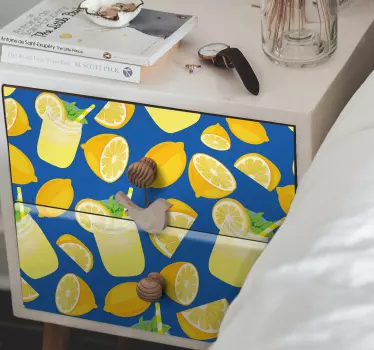 Obtisky citronové šťávy na nábytek - TenStickers