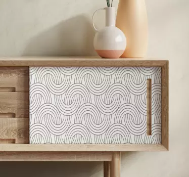 Obtisky na nábytek ve stylu art deco iluze - TenStickers