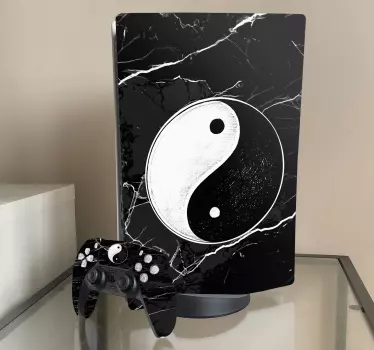 Originální samolepky yin yang balance playstation 5 - TenStickers