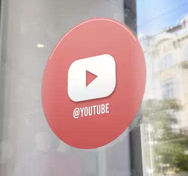 Osobní okenní obtisk na youtube - TenStickers