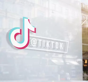 Osobní okenní obtisk tiktok - TenStickers