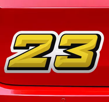 Osobní závodní auto nálepka - TenStickers