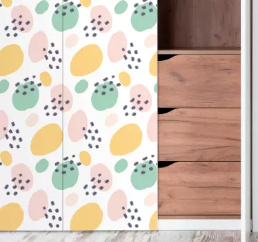 Pastelové nástěnné umělecké obtisky na nábytek - TenStickers