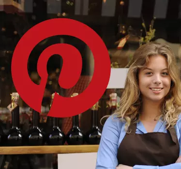 Pinterest logo obtisk - TenStickers