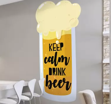 Pít pivo pít nálepku na zeď - TenStickers
