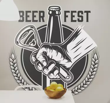 Pivo fest nápoj samolepka na zeď - TenStickers