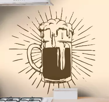 Pivo lehký nápoj samolepka na zeď - TenStickers