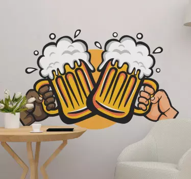 Pivo na zdraví pít nástěnnou nálepku - TenStickers