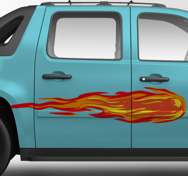 Plamen samolepka na auto - TenStickers