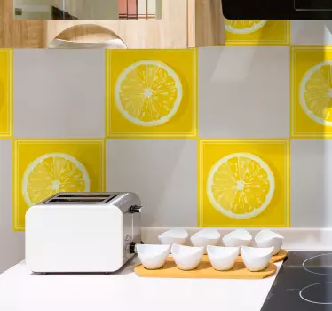 Plátky plátků citronů - TenStickers
