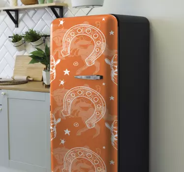 Podkovová lednička zábal - TenStickers