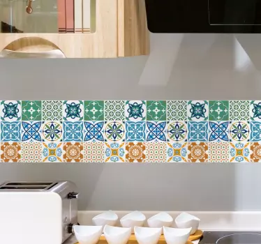 Přenos porcelánových dlaždic mix dlaždic - TenStickers