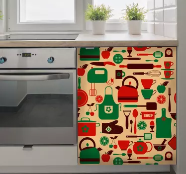 Příbory kuchyňské skříňky nábytek obtisky - TenStickers