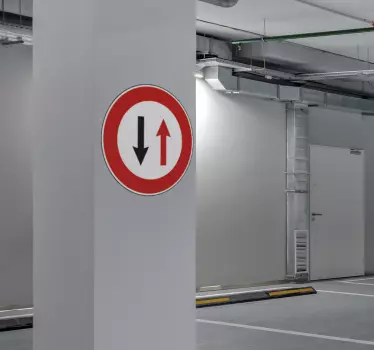 Priorita proti nadcházející dopravní značce - TenStickers