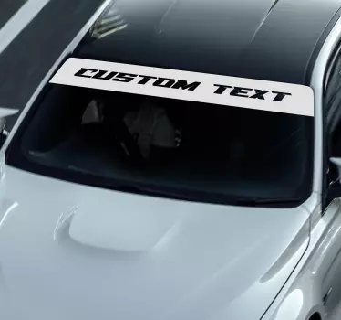 Přizpůsobená jednobarevná sluneční clona samolepka na auto - TenStickers
