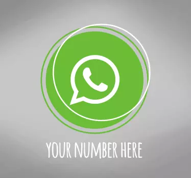 Přizpůsobený štítek s logem okna whatsapp - TenStickers