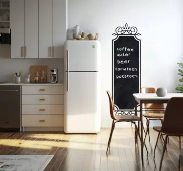 Rámeček Vintage Blackboard Vinobraní nálepka - TenStickers