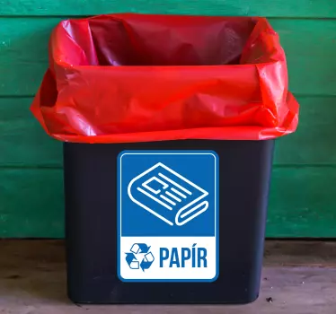 Recyklovat papír domácí zeď nálepka - TenStickers
