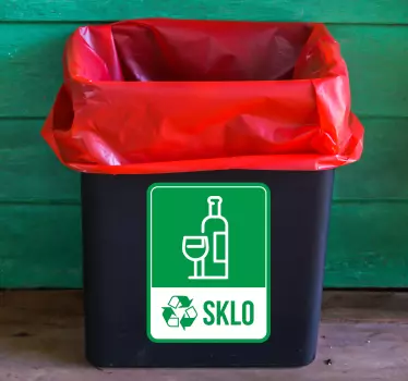 Recyklovat sklo domácí zeď nálepka - TenStickers