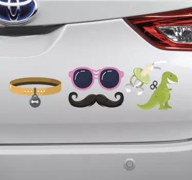 Rodinné auto nálepka - TenStickers