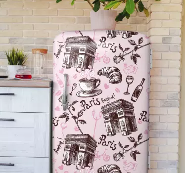 Romantický pařížský chladicí zábal - TenStickers