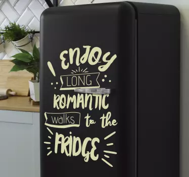 Romantické procházky k nálepce ledničky - TenStickers