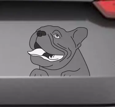 Rozkošný pes auto nálepka - TenStickers