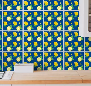 Ruční kreslení citronů obtisk - TenStickers