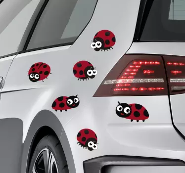 Samolepka na auto roztomilé berušky - TenStickers