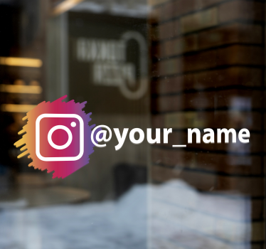 Samolepka loga sociálních médií instagram - TenStickers