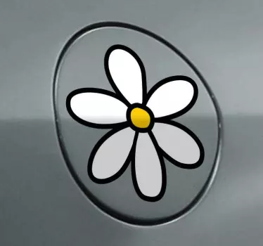 Sedmikráska květina samolepka na auto - TenStickers