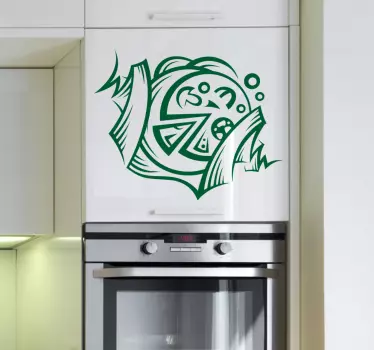 Samolepka na pizzu - TenStickers