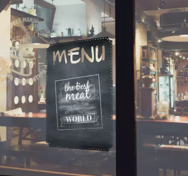Samolepka na tabuli menu - TenStickers